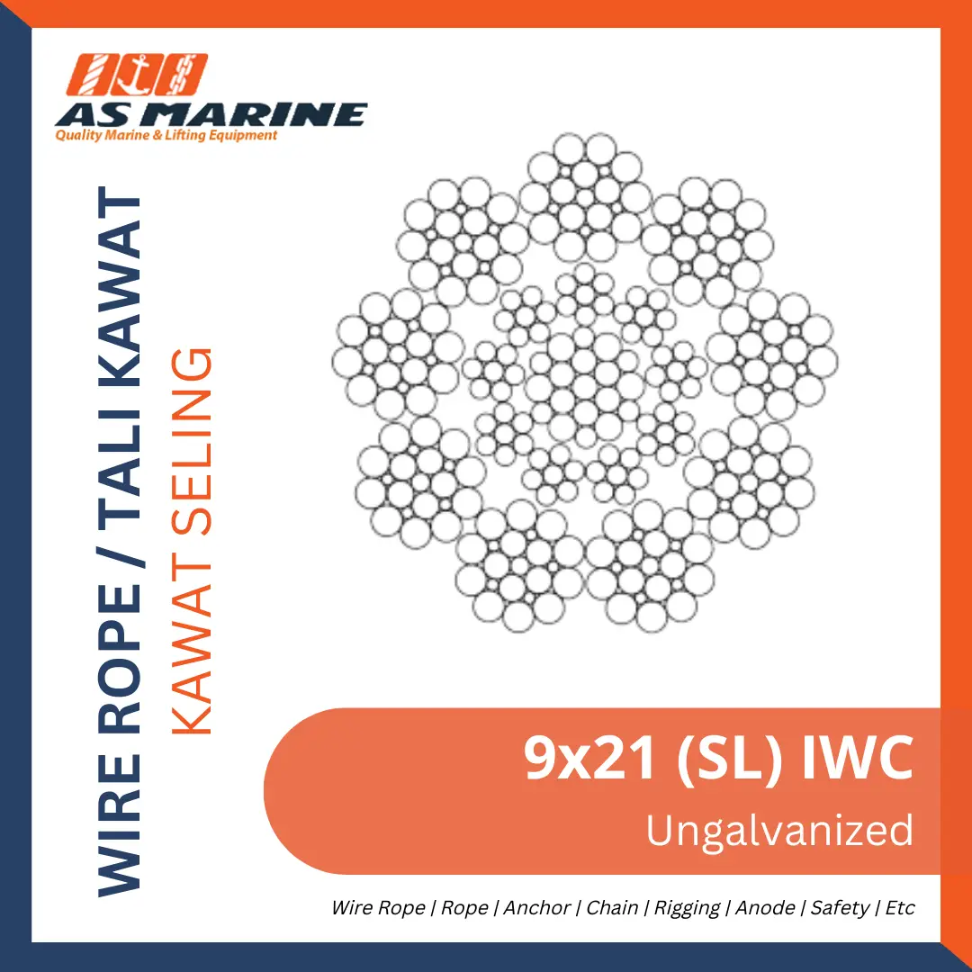 Wire Rope 9x21 (SL) IWC Ungalvanized